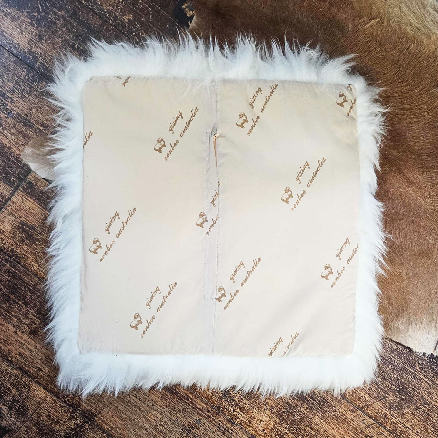 Australian Sheepskin Cushion- back