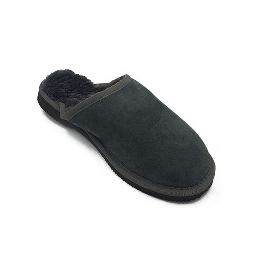 mens sheepskin scuff grey