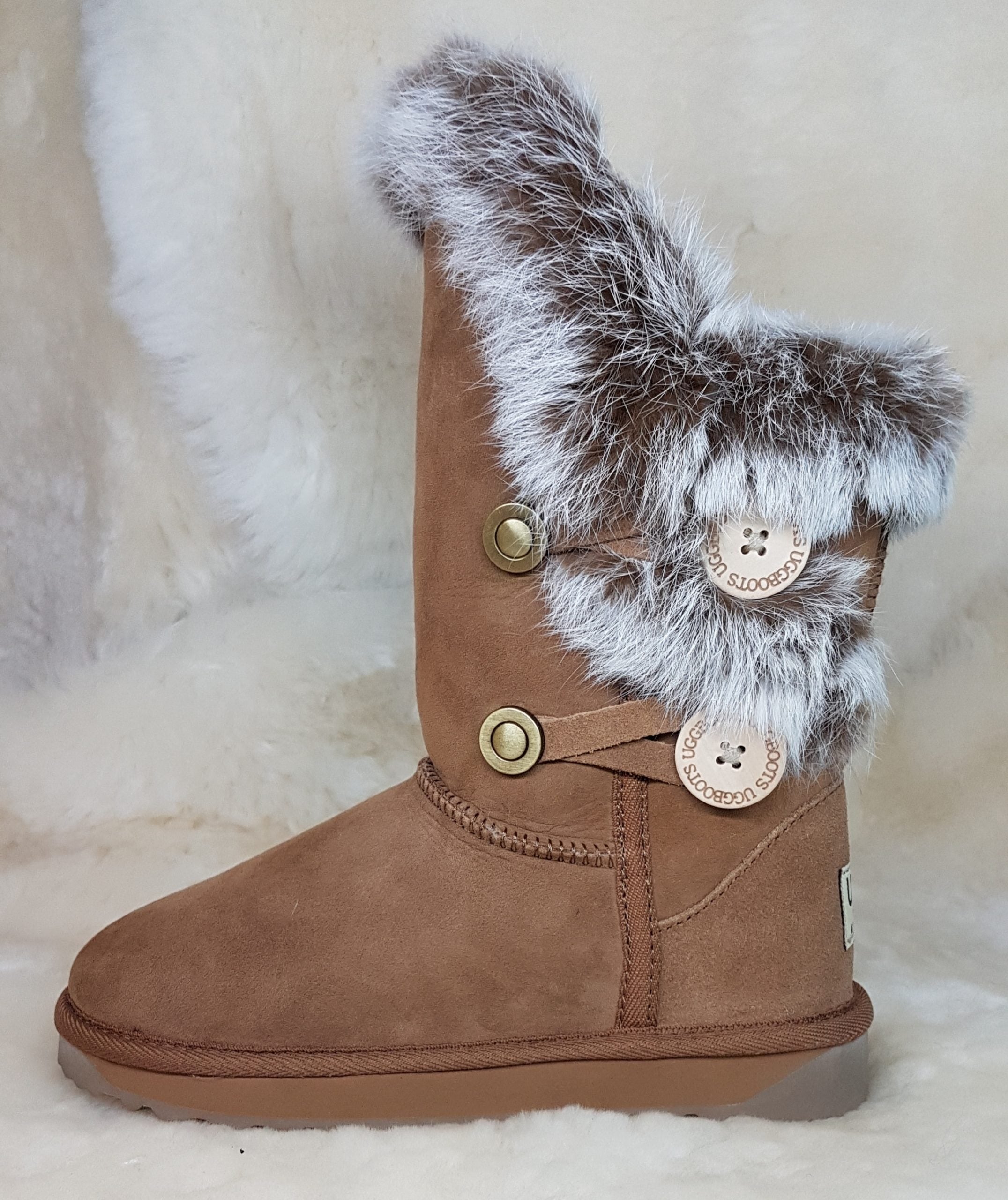 Rabbit Fur Ugg Boot – Down Under Ugg Boots