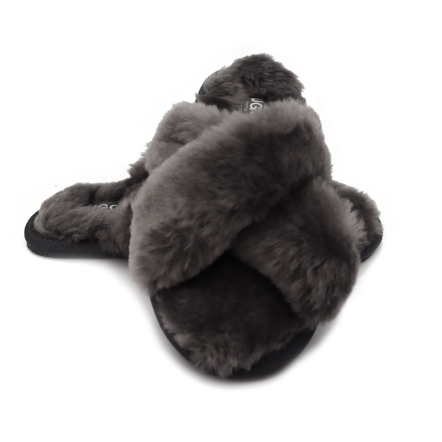 Ugg Crossover Slides grey front