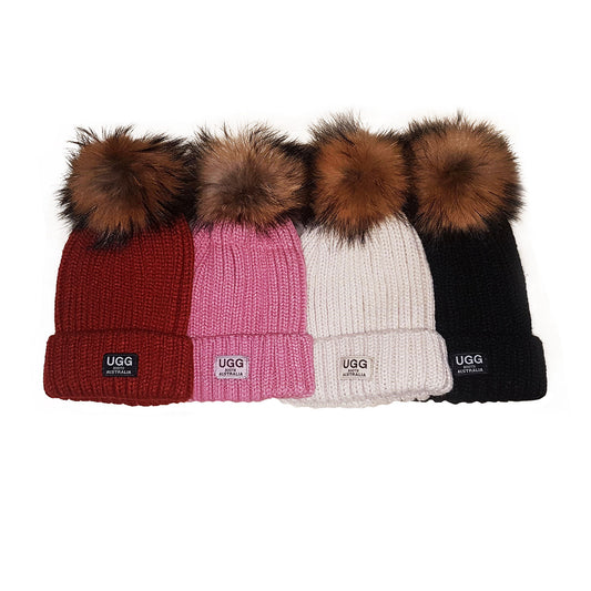 Ladies Foxball Ugg Beanie