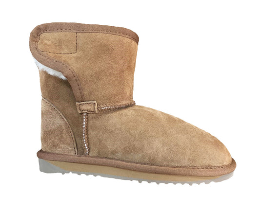 Kids Velcro Ugg Boot chestnut