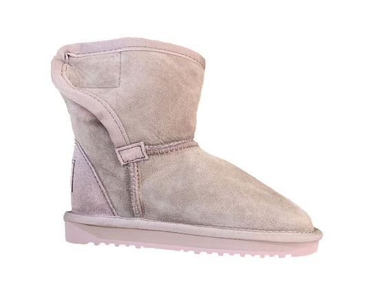Kids Velcro Ugg Boot pink