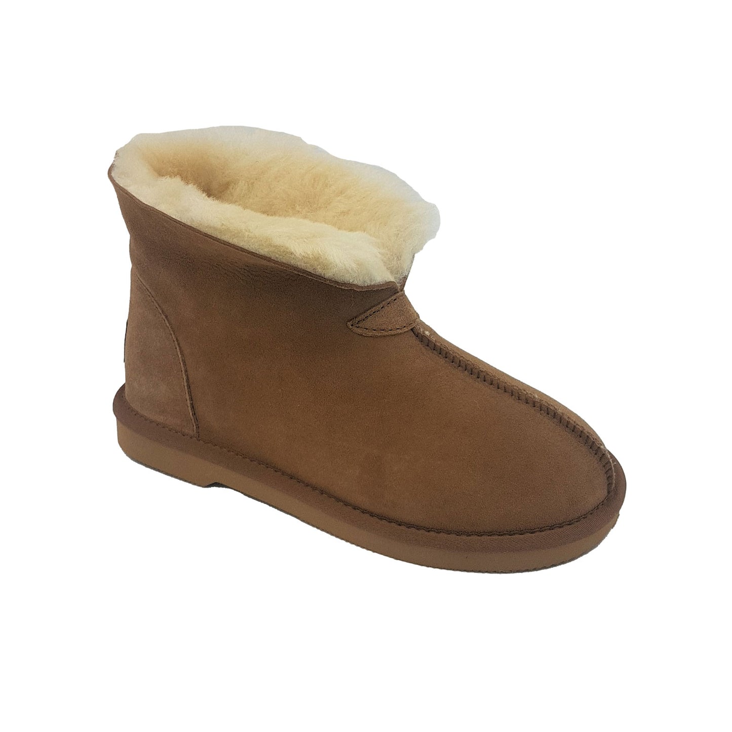 Ugg Sheepskin Slipper chestnut unrolled